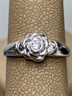 *Кольцо р.18 Белый Фианит арт. 01-0698/00КЦ-00-505 вес 2,75 г - фото 286392