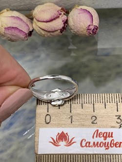 *Кольцо р.18 Белый Фианит арт. 01-0698/00КЦ-00-505 вес 2,75 г - фото 286394