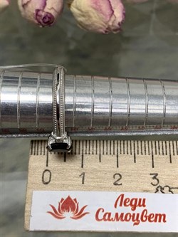 *Кольцо р.18 Дымчатый Кварц арт. 01-2762/БРРТ-00-791 вес 2,73 г - фото 286415