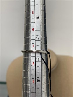 *Кольцо р.18 иск Черная Шпинель арт. 01-2244/00ЧШ-00-614 вес 2,27 г - фото 286422