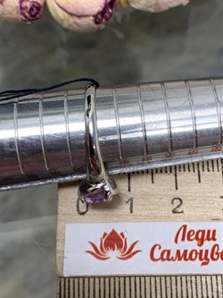 *Кольцо р.18 Лавандовый Аметист арт. 01-0376/00АМ-00-994 Вес 2,06 г - фото 286432