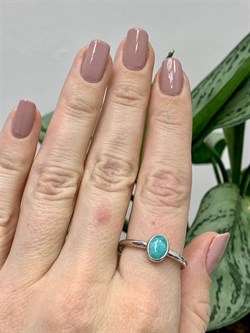 *Кольцо р.18,5 Амазонит арт. 01-2634/0АМЗ-00-045 вес 2,89 г - фото 286439 *Кольцо р.18,5 Амазонит арт. 01-2634/0АМЗ-00-045 вес 2,89 г - фото 286439