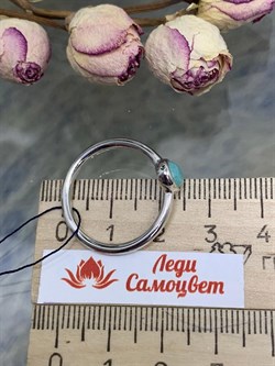 *Кольцо р.18,5 Амазонит арт. 01-2634/0АМЗ-00-045 вес 2,89 г - фото 286447 *Кольцо р.18,5 Амазонит арт. 01-2634/0АМЗ-00-045 вес 2,89 г - фото 286447