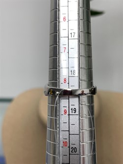 *Кольцо р.18,5 Белый Фианит арт. 01-1271/00КЦ-00-812 вес 2,97 г - фото 286453