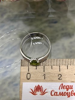 *Кольцо р.18,5 Хризолит арт. 01-0326/00ХР-00-000 Вес 2,68 г - фото 286476 *Кольцо р.18,5 Хризолит арт. 01-0326/00ХР-00-000 Вес 2,68 г - фото 286476