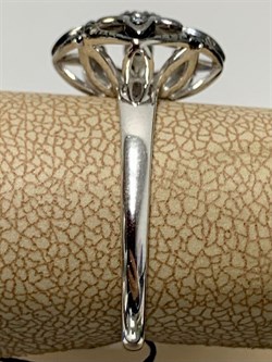 *Кольцо р.19,5 иск Черная Шпинель арт. 01-2243/00ЧШ-00-669 вес 2,59 г - фото 286490