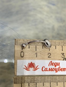 *Пирсинг Черный Фианит арт. 09-1572/00КЦ1-00-619 вес 0,97 г - фото 286552 *Пирсинг Черный Фианит арт. 09-1572/00КЦ1-00-619 вес 0,97 г - фото 286552