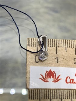 *Подвеска Белый Фианит арт. 03-1088/00КЦ-00-750 вес 0,88 г - фото 286643