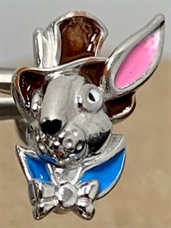 *Серьга Пусета Кролик Эмаль арт. 02-3450/ЭМ15-00-205 вес 1,34 г - фото 286799 *Серьга Пусета Кролик Эмаль арт. 02-3450/ЭМ15-00-205 вес 1,34 г - фото 286799