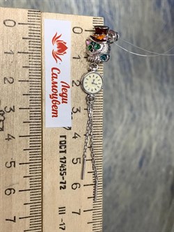 *Серьга Пусета Кот Эмаль арт. 02-3451/ЭМ95-00-329 вес 2,94 г - фото 287723 *Серьга Пусета Кот Эмаль арт. 02-3451/ЭМ95-00-329 вес 2,94 г - фото 287723