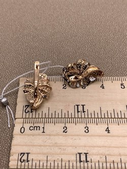 *Серьги цв Красное арт. 02-3937-00-000-1110-48-389 вес 4,02 г - фото 289937