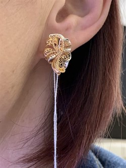 *Серьги цв Красное арт. 02-3937-00-000-1110-48-389 вес 4,02 г - фото 289939