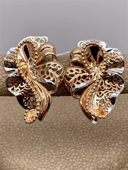 *Серьги цв Красное арт. 02-3937-00-000-1110-48-389 вес 4,02 г - фото 289940