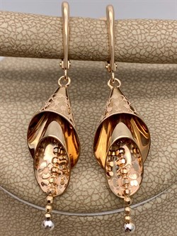 *Серьги цв Красное арт. 02-4137-00-000-1110-59-993 вес 4,51 г - фото 289965