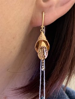 *Серьги цв Красное арт. 02-4137-00-000-1110-59-993 вес 4,51 г - фото 289968