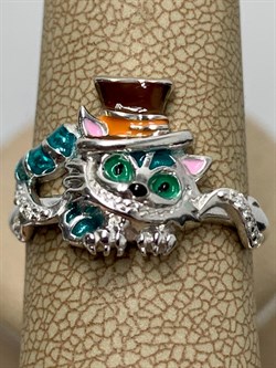 *Кольцо р.18,5 Кот Эмаль арт. 01-3446/ЭМ95-00-223 вес 3,82 г - фото 290023 *Кольцо р.18,5 Кот Эмаль арт. 01-3446/ЭМ95-00-223 вес 3,82 г - фото 290023