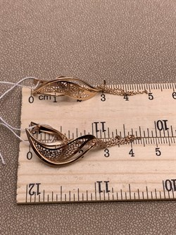 *Серьги цв Красное арт. 02-3752-00-000-1110-48-837 вес 3,71 г - фото 290360 *Серьги цв Красное арт. 02-3752-00-000-1110-48-837 вес 3,71 г - фото 290360