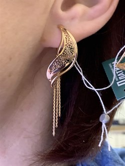 *Серьги цв Красное арт. 02-3752-00-000-1110-48-837 вес 3,71 г - фото 290365 *Серьги цв Красное арт. 02-3752-00-000-1110-48-837 вес 3,71 г - фото 290365