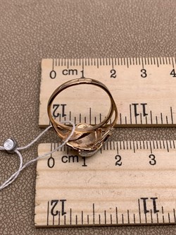 *Кольцо р.17 цв Красное арт. 01-5249-00-000-1110-42-532 вес 2,58 г - фото 290371