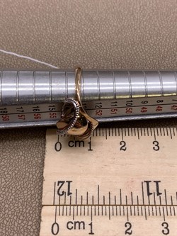 *Кольцо р.17 цв Красное арт. 01-5249-00-000-1110-42-532 вес 2,58 г - фото 290379