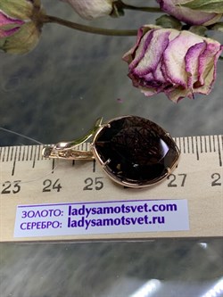 *Серьги Дымчатый Кварц цв Красное арт. 02-2-189-0400-010-042 вес 9,45 г - фото 29061 *Серьги Дымчатый Кварц цв Красное арт. 02-2-189-0400-010-042 вес 9,45 г - фото 29061