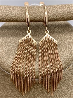 *Серьги цв Красное арт. 02-2413-00-000-1110-02-075 вес 3,61 г - фото 290674