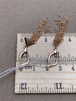 *Серьги цв Красное арт. 02-2413-00-000-1110-02-075 вес 3,61 г - фото 290680