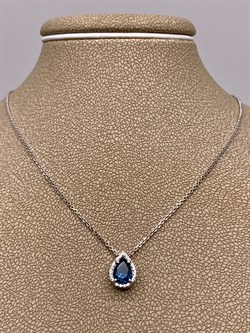 *Колье р.38-43 Голубой Топаз Лондон цв Белое арт. 06-1-062-11-601 вес 2,5 г - фото 290767 *Колье р.38-43 Голубой Топаз Лондон цв Белое арт. 06-1-062-11-601 вес 2,5 г - фото 290767