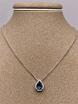 *Колье р.38-43 Голубой Топаз Лондон цв Белое арт. 06-1-062-11-601 вес 2,5 г - фото 290768 *Колье р.38-43 Голубой Топаз Лондон цв Белое арт. 06-1-062-11-601 вес 2,5 г - фото 290768