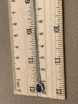 *Колье р.38-43 Голубой Топаз Лондон цв Белое арт. 06-1-062-11-601 вес 2,5 г - фото 290774 *Колье р.38-43 Голубой Топаз Лондон цв Белое арт. 06-1-062-11-601 вес 2,5 г - фото 290774