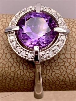 *Кольцо р.17 Аметист арт R00415-159 вес 3,34 г - фото 290854 *Кольцо р.17 Аметист арт R00415-159 вес 3,34 г - фото 290854