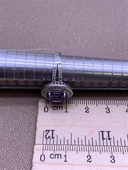 *Кольцо р.18 Аметист арт R00422-644 4,51 г - фото 290864