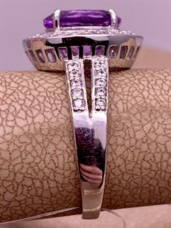 *Кольцо р.18 Аметист арт R00422-644 4,51 г - фото 290872