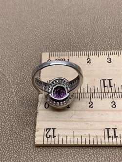 *Кольцо р.18 Аметист арт R00422-644 4,51 г - фото 290876