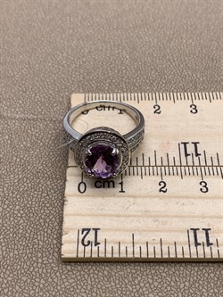 *Кольцо р.18 Аметист арт R00422-644 4,51 г - фото 290877
