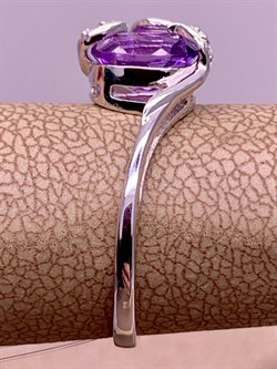 *Кольцо р.17,5 Аметист арт R00450-782 вес 2,12 г - фото 290898 *Кольцо р.17,5 Аметист арт R00450-782 вес 2,12 г - фото 290898