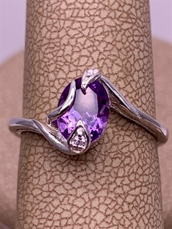 *Кольцо р.17,5 Аметист арт R00450-782 вес 2,12 г - фото 290899 *Кольцо р.17,5 Аметист арт R00450-782 вес 2,12 г - фото 290899