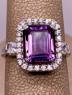 *Кольцо р.17,5 Аметист арт R00411-131 вес 4,56 г - фото 290919 *Кольцо р.17,5 Аметист арт R00411-131 вес 4,56 г - фото 290919