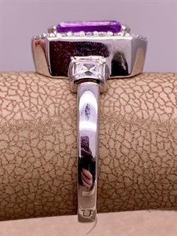 *Кольцо р.17,5 Аметист арт R00411-131 вес 4,56 г - фото 290922 *Кольцо р.17,5 Аметист арт R00411-131 вес 4,56 г - фото 290922