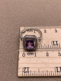 *Кольцо р.17,5 Аметист арт R00411-131 вес 4,56 г - фото 290927 *Кольцо р.17,5 Аметист арт R00411-131 вес 4,56 г - фото 290927