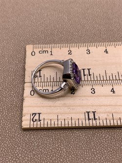 *Кольцо р.17,5 Аметист арт R00411-131 вес 4,56 г - фото 290928 *Кольцо р.17,5 Аметист арт R00411-131 вес 4,56 г - фото 290928