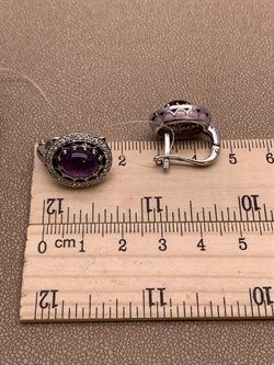 *Серьги Аметист арт E00467-277 Вес 7,65 г - фото 290937 *Серьги Аметист арт E00467-277 Вес 7,65 г - фото 290937