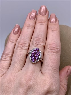 *Кольцо р.17 Аметист арт R00459-012 Вес 3,85 г - фото 290961 *Кольцо р.17 Аметист арт R00459-012 Вес 3,85 г - фото 290961