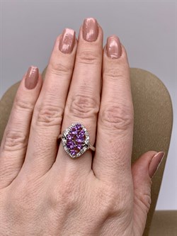 *Кольцо р.17 Аметист арт R00459-979 Вес 4,05 г - фото 290970