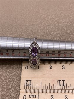 *Кольцо р.17,5 Аметист арт. R00451-383 Вес 3,85 г - фото 290975