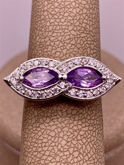 *Кольцо р.17,5 Аметист арт. R00451-383 Вес 3,85 г - фото 290983