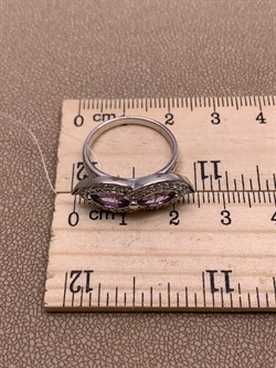 *Кольцо р.17,5 Аметист арт. R00451-383 Вес 3,85 г - фото 290986