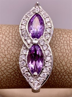 *Кольцо р.18 Аметист арт. R00451-482 Вес 3,77 г - фото 290992 *Кольцо р.18 Аметист арт. R00451-482 Вес 3,77 г - фото 290992