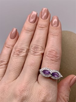 *Кольцо р.18 Аметист арт. R00451-482 Вес 3,77 г - фото 290996 *Кольцо р.18 Аметист арт. R00451-482 Вес 3,77 г - фото 290996