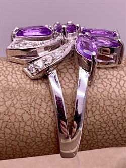 *Кольцо р.17 Аметист арт R00460-692 Вес 4,98 г - фото 291012 *Кольцо р.17 Аметист арт R00460-692 Вес 4,98 г - фото 291012